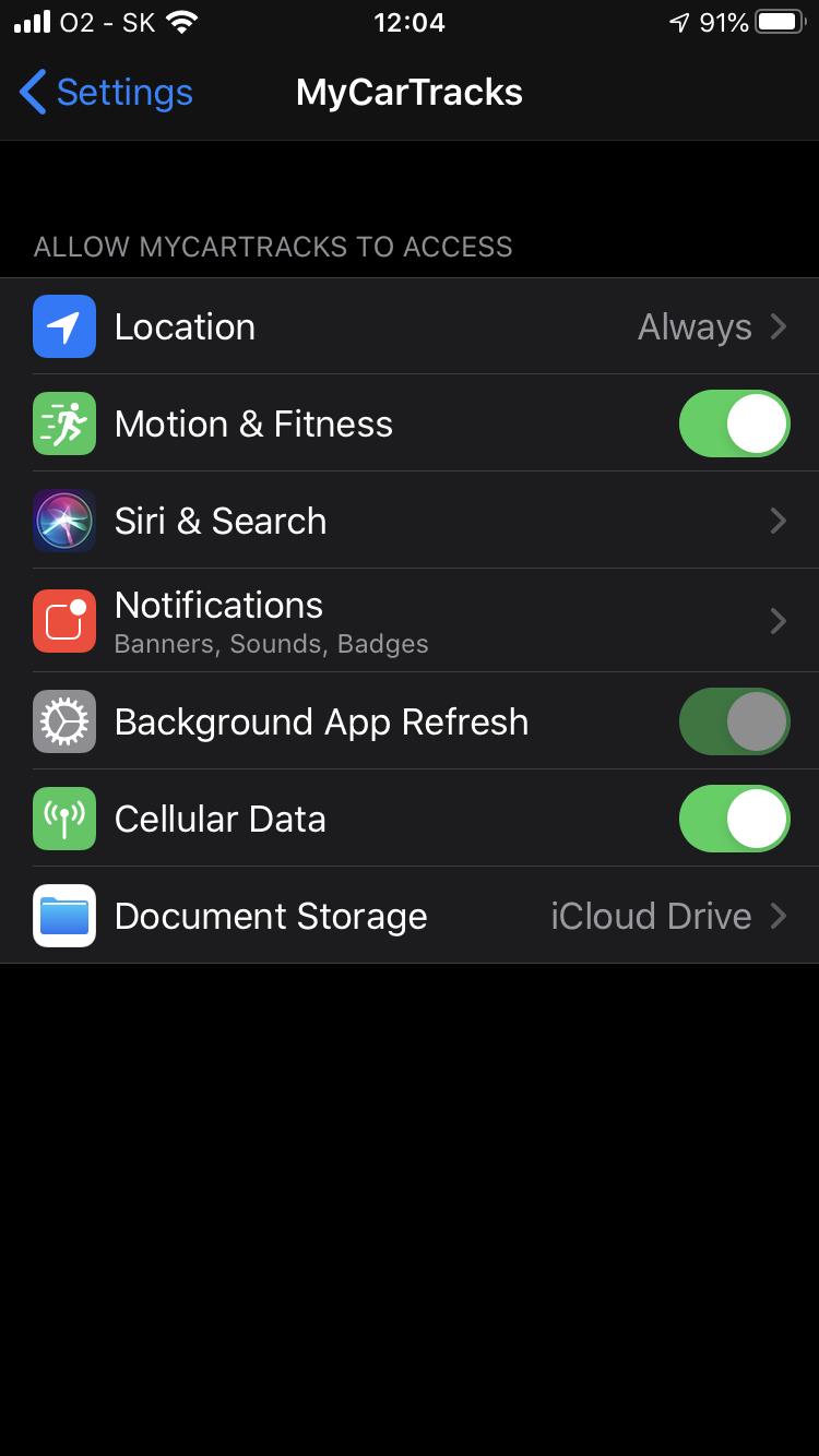 iOs app permissions