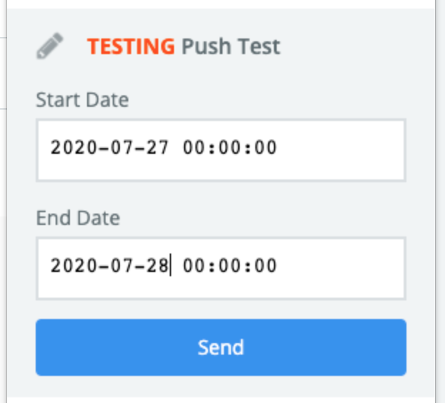Push plugin dates example
