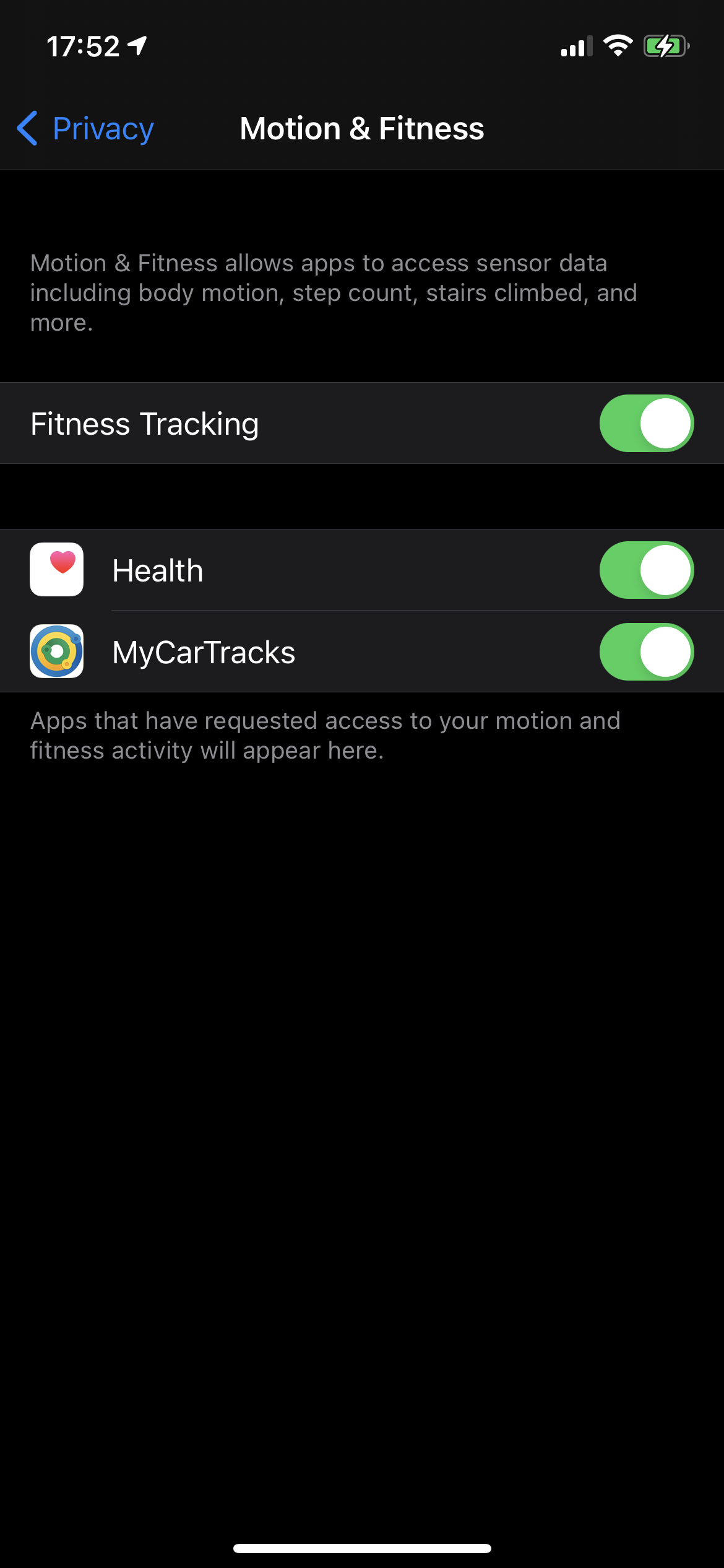 Privacy Motion & Fitness