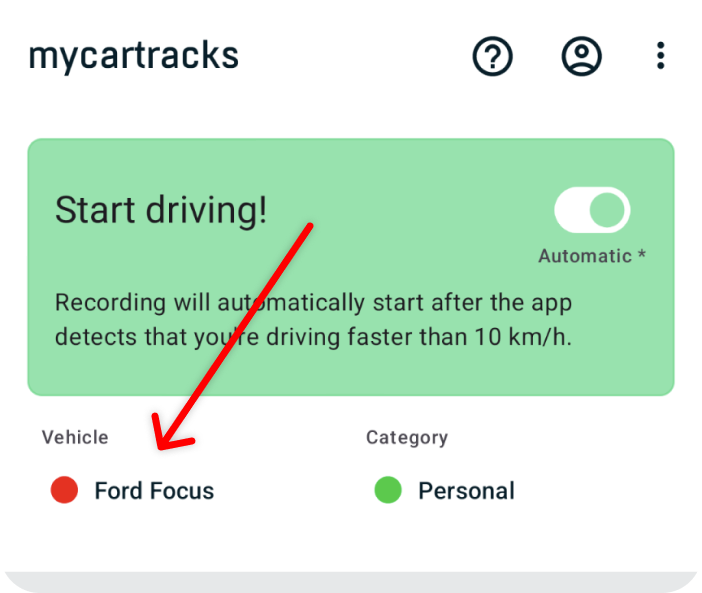 MyCarTracks Android-wrong-vehicle